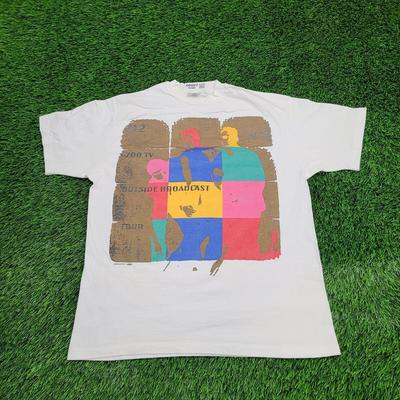 Vintage 1992 U2 Band Shirt ZOOTV Tour White Unisex Tshirt Reprint KH10871