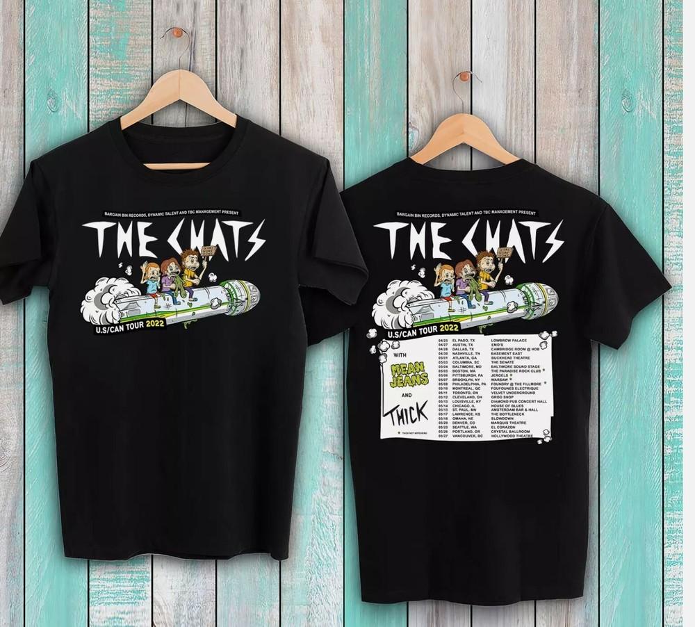The Chats Band Tour Black 2side Cotton All Size To 5XL Shirt Unisex T-Shirt S