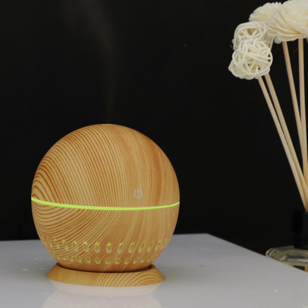 Wood Grain USB Aroma Diffuser & Translucent Humidifier