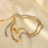 Popular Titanium Steel Retro Plated 18K Gold Necklace Women'S Personality Niche Hip Hop Bracelet Style Versatile Jewelry
