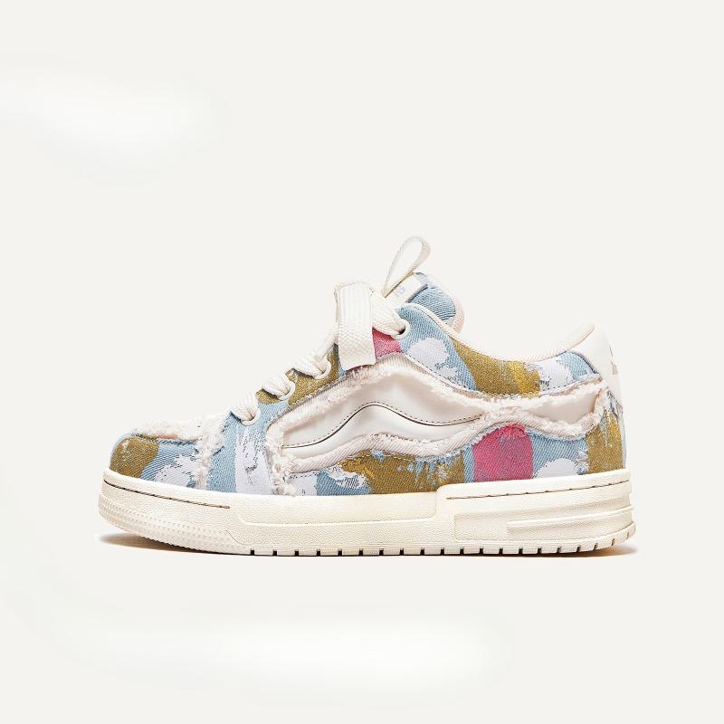 

Couple Shoes Thick-soled Sneakers Bread Shoes Men s and Women s Shoes 35 білий