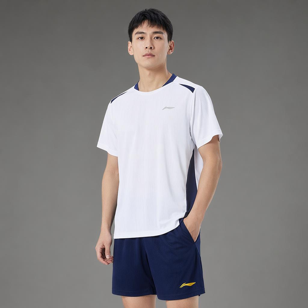 Li Ning Badminton Competition Series Comfortable Soft Simple Versatile Sports Shorts Men Shorts AAPW029-4
