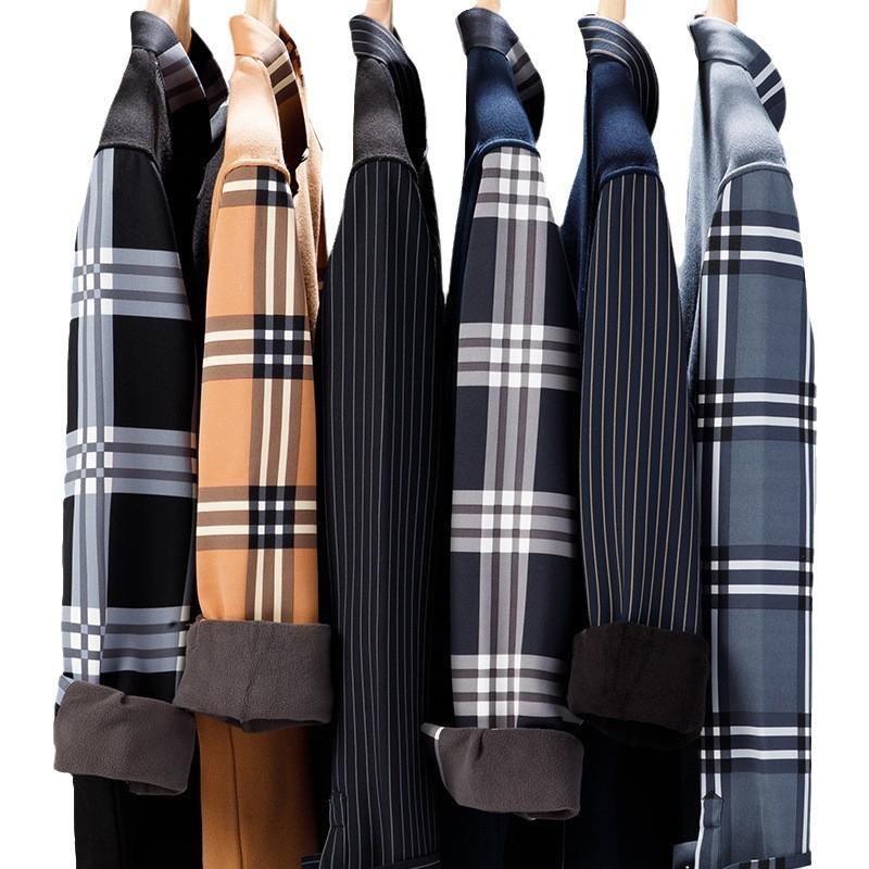 Zimowa Koszula Ciepły Sweter Fałszywa Dwuczęściowa Zakrywająca Głowę Pluszowa Pogrubiona Biznesowa Casual Bezszwowa Koszula Męska