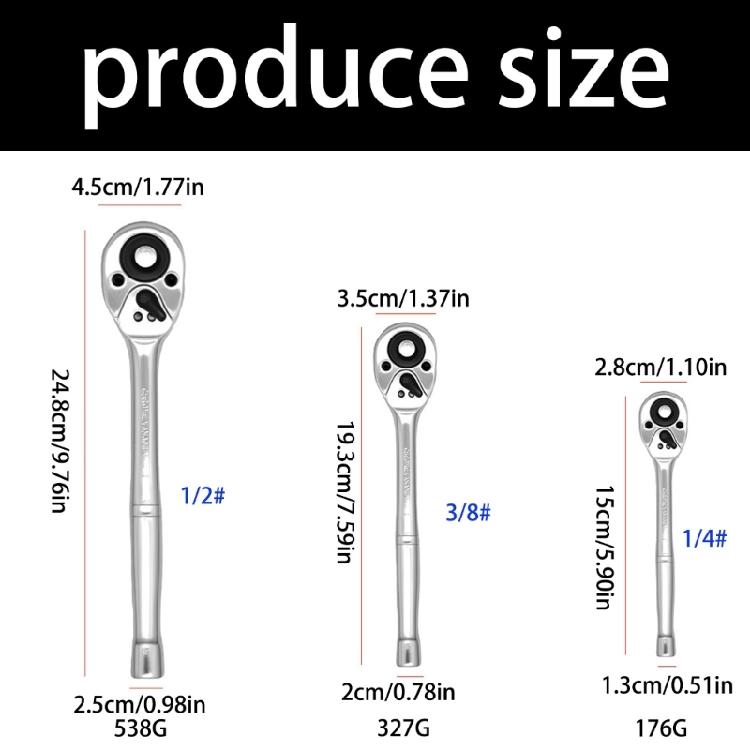 Korrosionsbeständige Knarren-Steckschlüssel-Maulschlüssel mit bidirektionalen Bedienhebeln und hochfestem Stahlaufbau