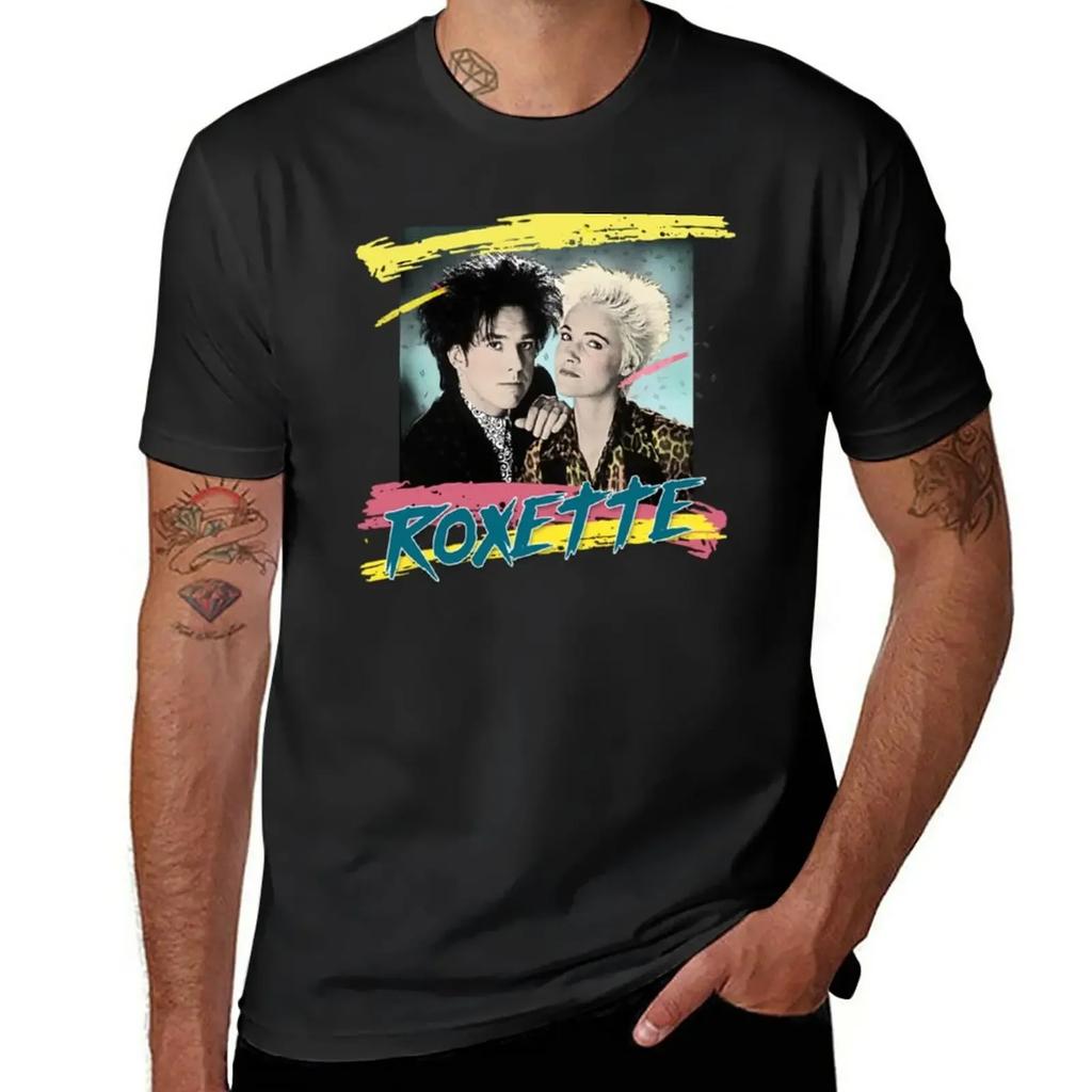 Roxette T-Shirt hippie clothes plain funny t shirts for men
