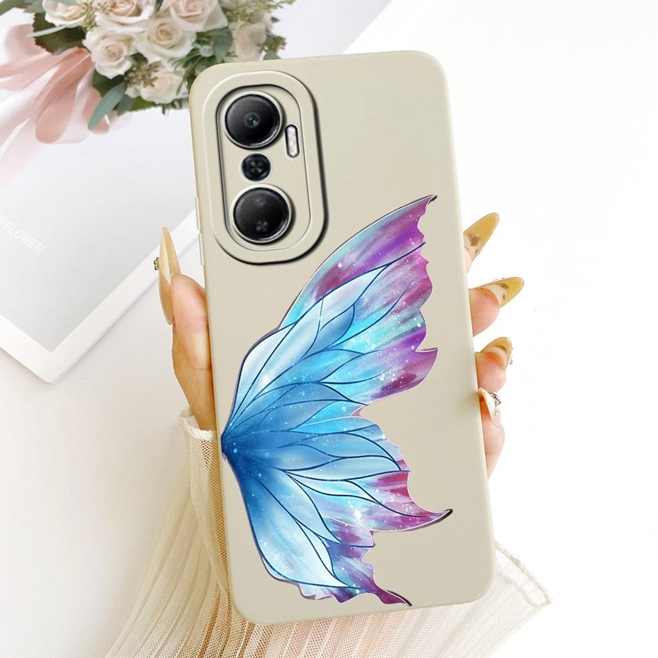 For Infinix Hot 20 Play Case X6825 Popular Flower Cover Soft Liquid Silicone Phone Shell For Infinix Hot 20s 20i Hot20 4G Covers