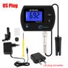 PH Meter Acidometer LCD Display Water Quality Monitor Test Gauge Multi-parameter For Aquarium Laboratory EU US Plug Tester