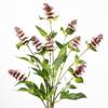 3 Head Artificial Pogostemon Stem Spike Flower Simulation Pogostemon Silk Faux Flower  Table Decor