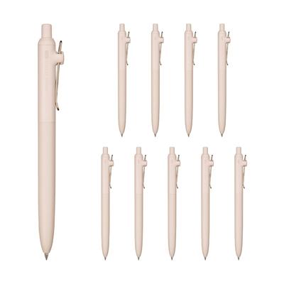 Mitsubishi Pencil Uniball ZENTO Standard Ivory Ballpoint 0.5 Water-Based Pens, 10-Pack (UBNZSC05.46)