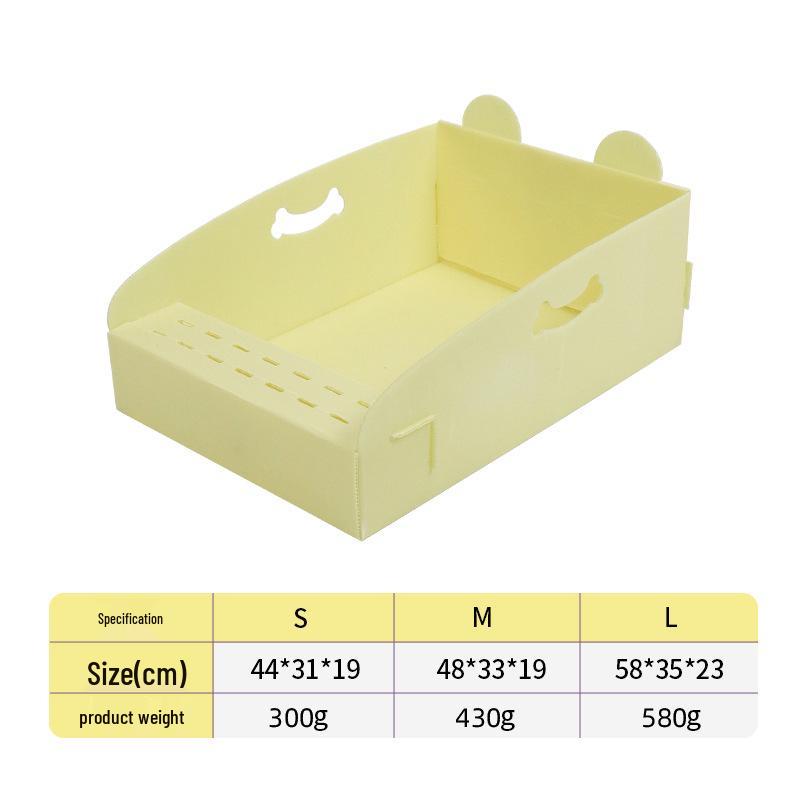 Super Large Foldable Disposable Cat Litter Box - Leak-Proof Outdoor Travel Toilet
