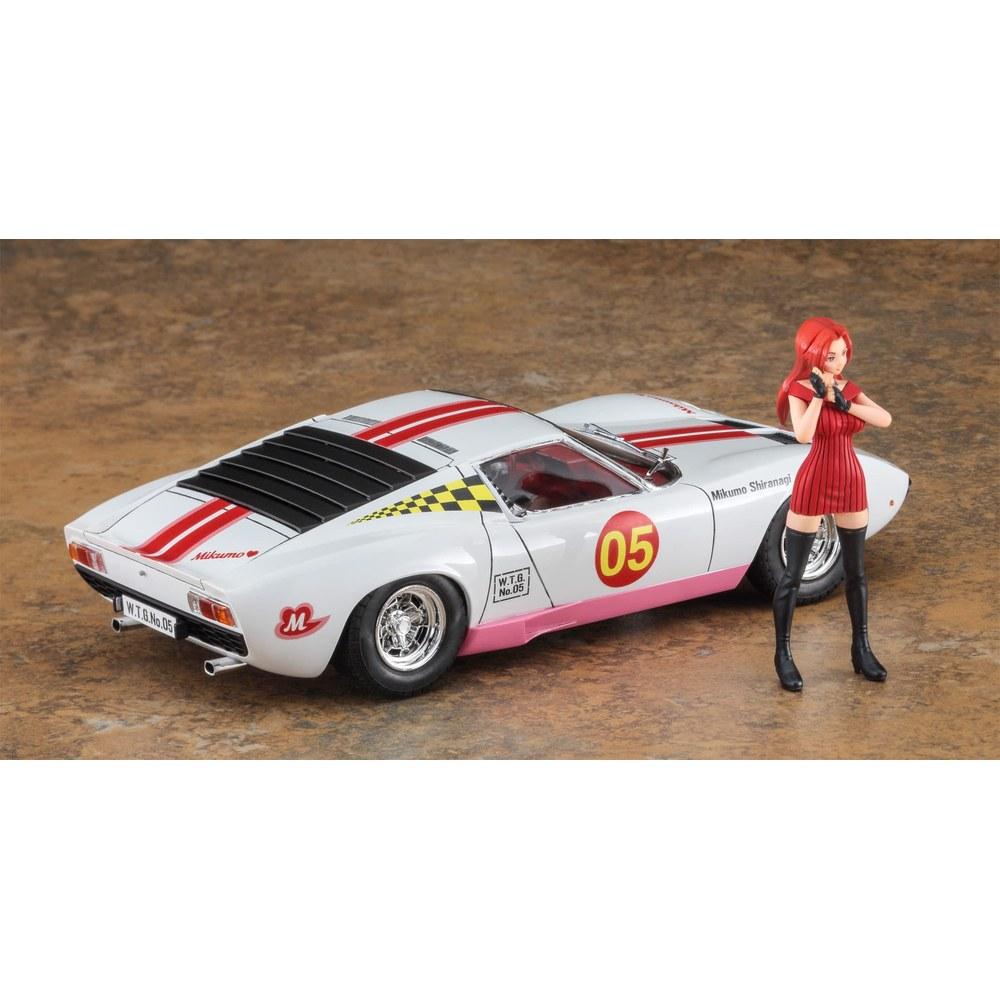 Hasegawa 1/24 Wild Egg Girls Lamborghini Miura P400 SV Shiranagi Mikumo Plastic Model Kit SP544