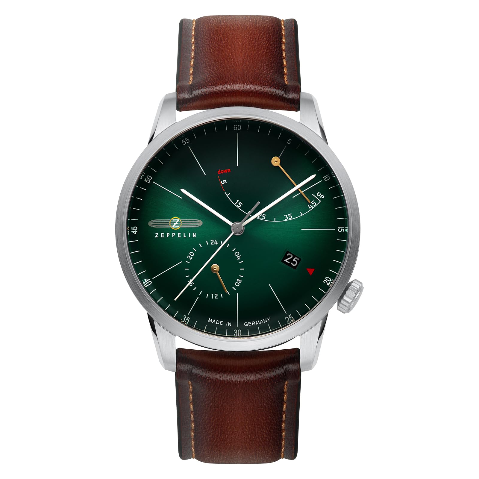 

Casual Watch Flatline Brown [Zeppelin] 8366-4 Men s [Item] темно-зелений колір