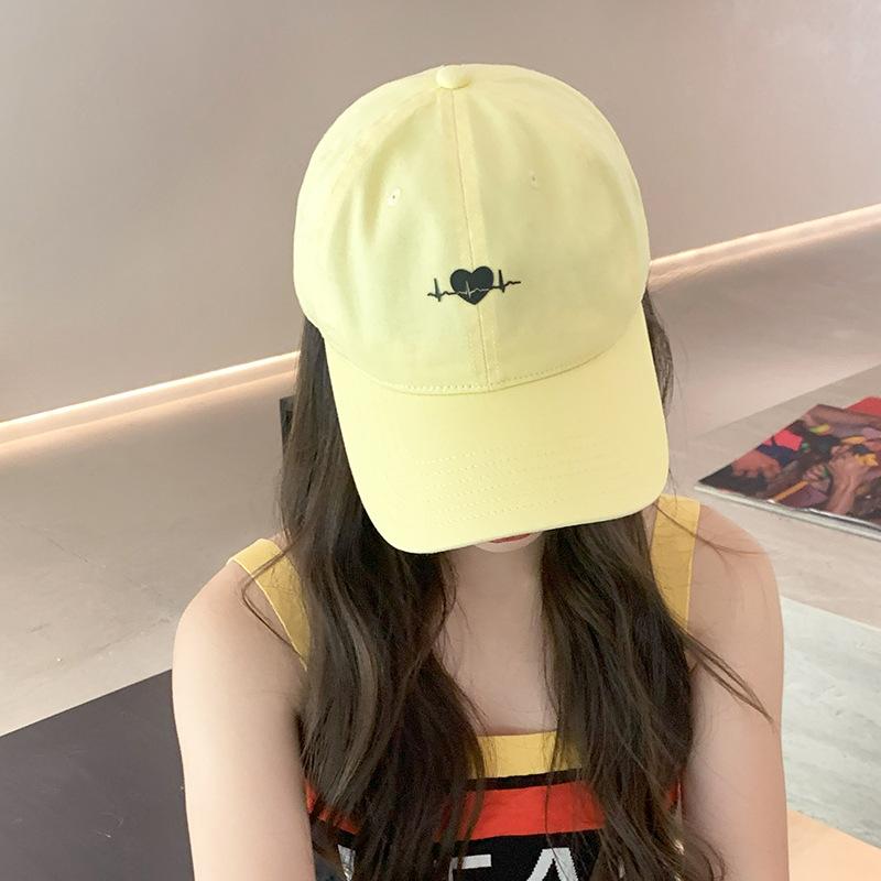 Summer Embroidered Baseball Hat for Women's Casual and Versatile Sun Protection Hat