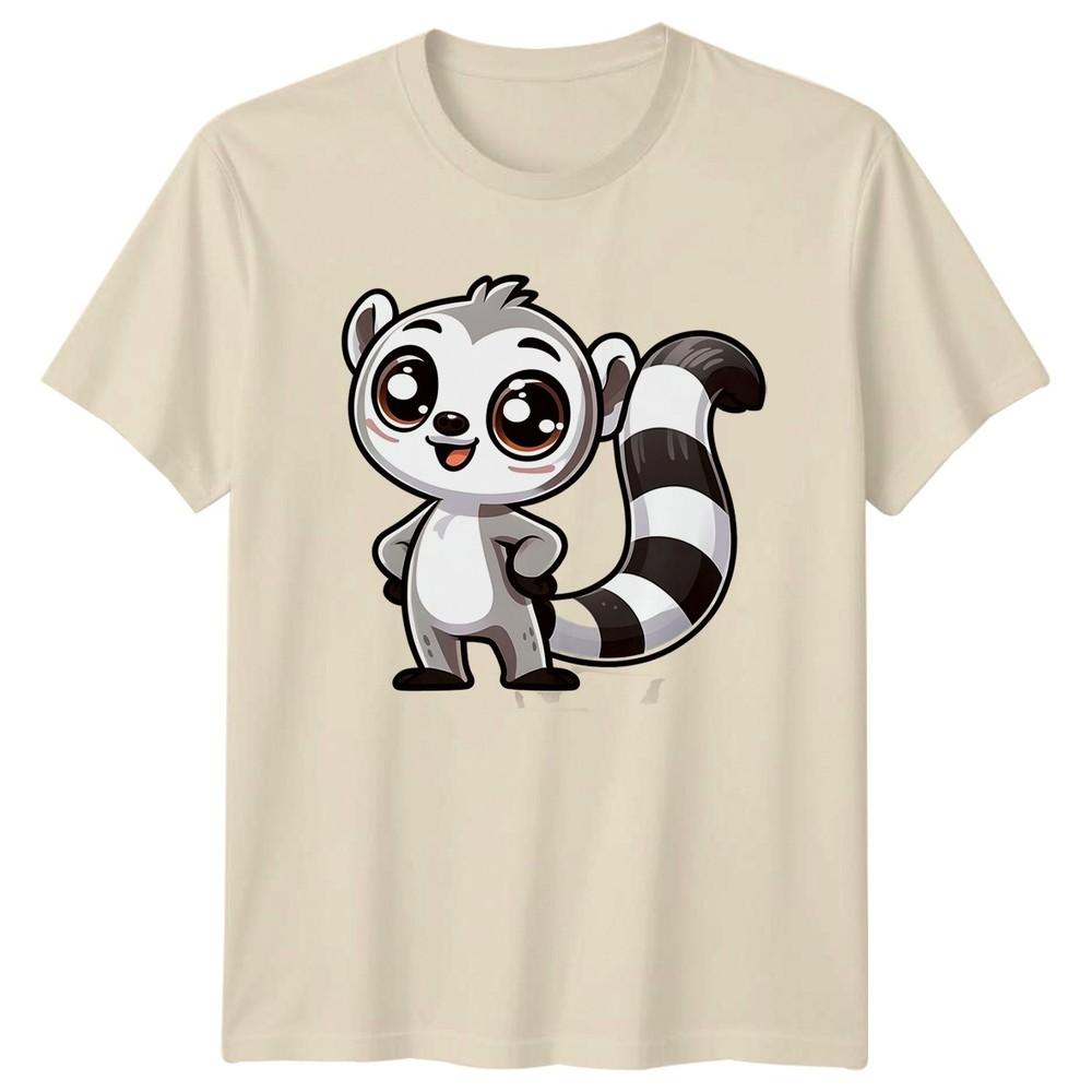 Lemur Ringtail Lemur Animals Unisexs TShirt Unisexs Graphic Unisex Top Cute Cartoon