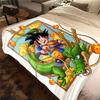 1 Stück Shenron Druck Flanelldecke, Hohe Qualität für alle Jahreszeiten, Heimdekoration, Wärme und Komfort, Perfekt für Weihnachtsgeschenke
