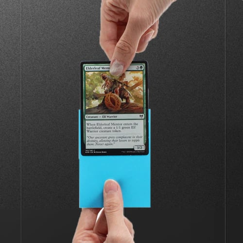 Embossed Card Sleeves for Top Loader Trading Cards, 66 X 91mm, 200 Cards Per Pack (Black)