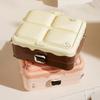 2Pcs Mini Jewelry Storage Box Plastic Jewelry Case Portable Double-layer Storage Box  For Home