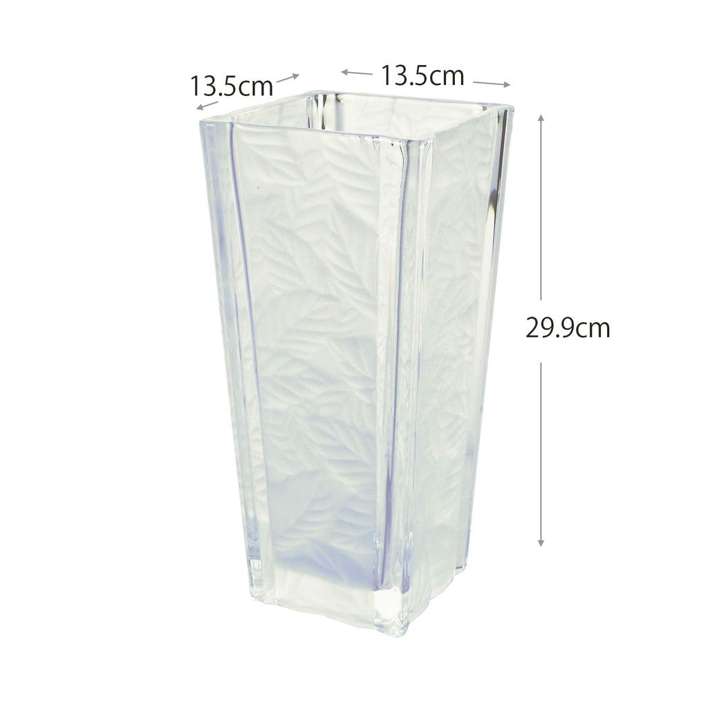 Toyo Sasaki Glass Flower Vase, Large, Garden Design, Approx. 13.5 X 29.9 X 13.5 Cm, Made In Japan, P-26417-1-JAN, Clear