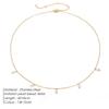 eManco Stainless Steel Imitation Pearl Tassel Necklaces Fashion Handmade Short Chain Jewelry 48 Hour Shipping Factory Direct