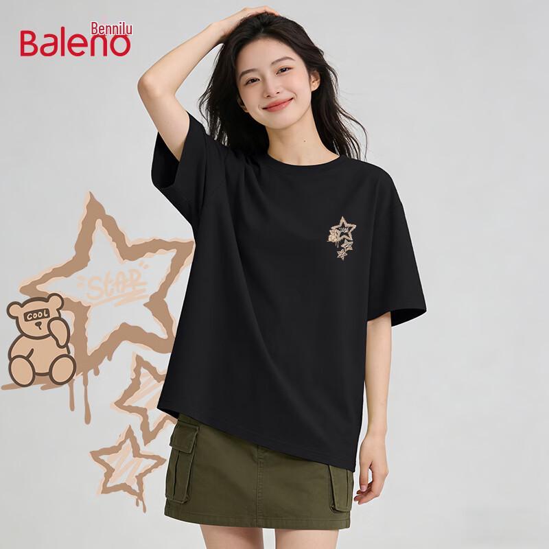 

Baleno Women s Cotton Star Bear Graphic Short Sleeve T-Shirt XL