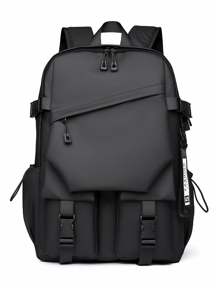 

Men s Large Capacity Water-Repellent Korean Style Travel Laptop Backpack for Students чёрный