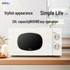 Retro Style Double Knob Microwave Oven with Turntable MXP03