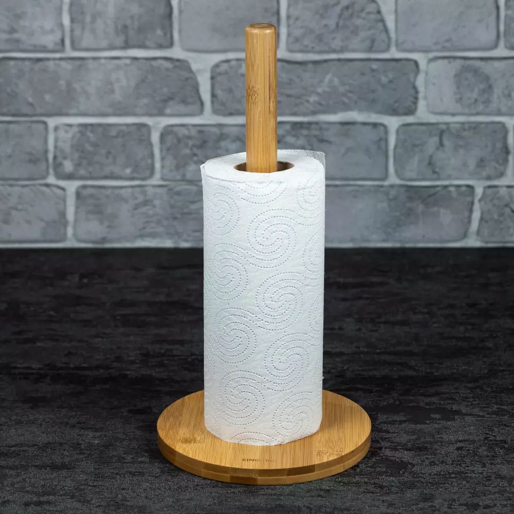 Stojak na ręcznik papierowy bambus KINGHOFF KH-1688