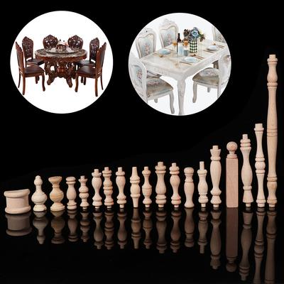 Solid Accessories Decoration Crafts Vintage Wood Carved Home Decor Furniture Foot Legs Cabinet Seat Feets