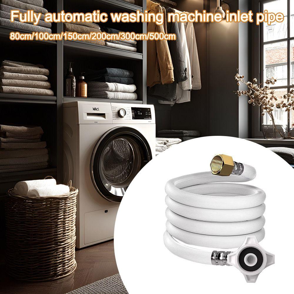 80-500cm Length Flexible Braided Hose PVC Kitchen Bathroom Plumbin Durable Plumbing Hose