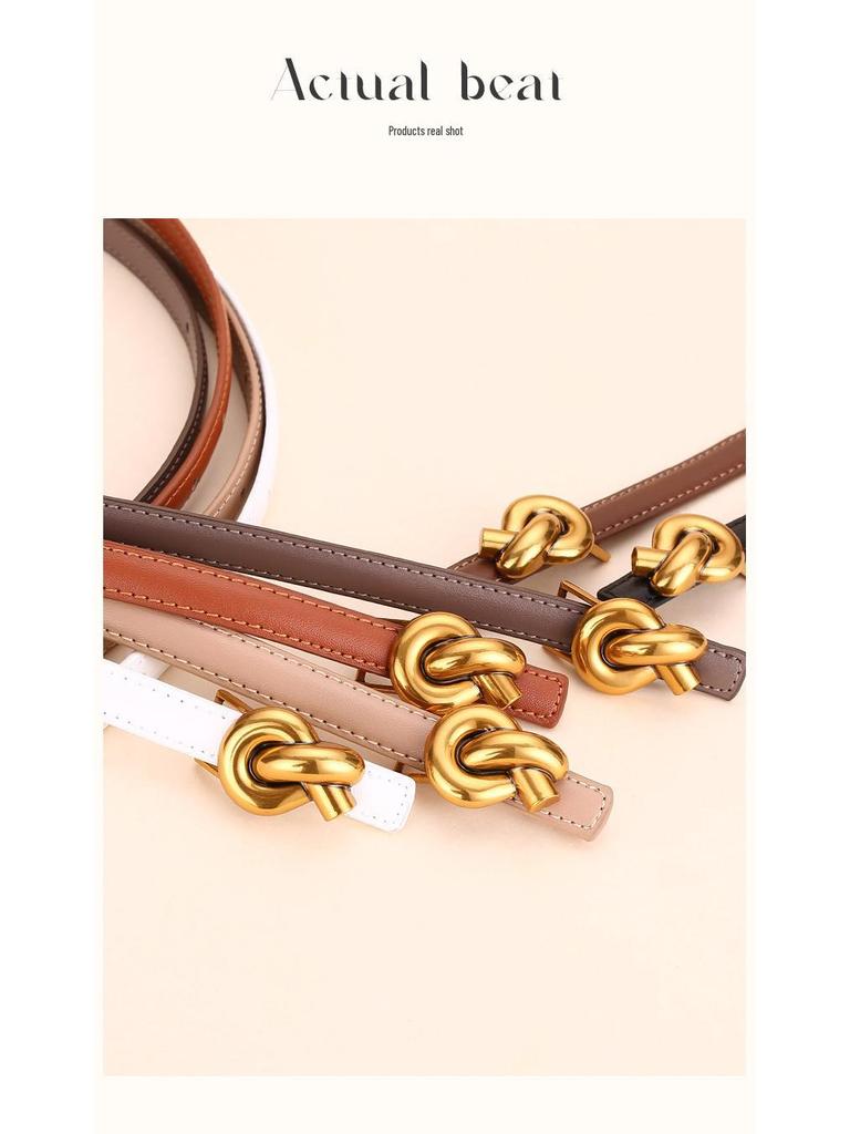 Women's Fashion Cowhide Waist Belt - Versatile & Decorative