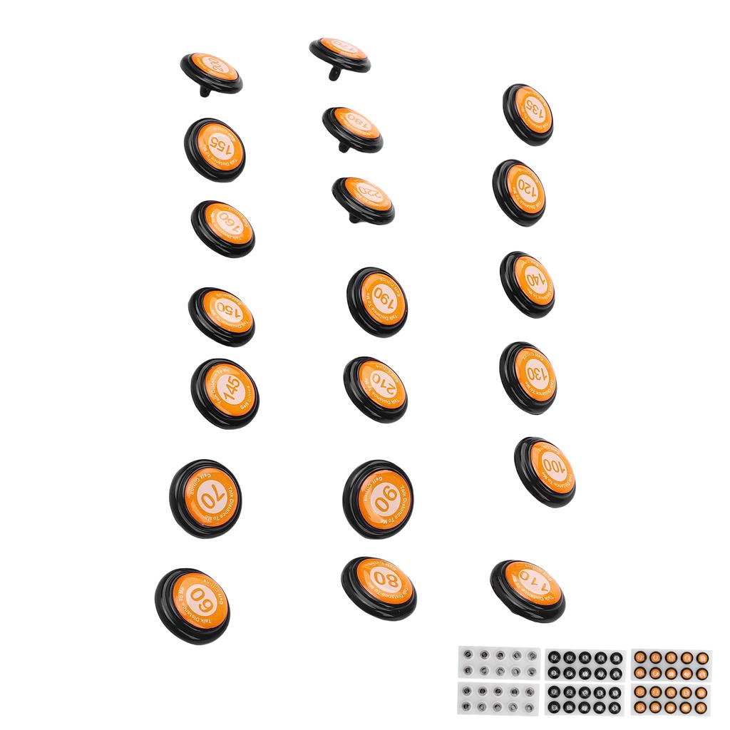 20pcs Club Distance Markers Ball Position Markers Club Yardage Sign ABS for Outdoor Sports