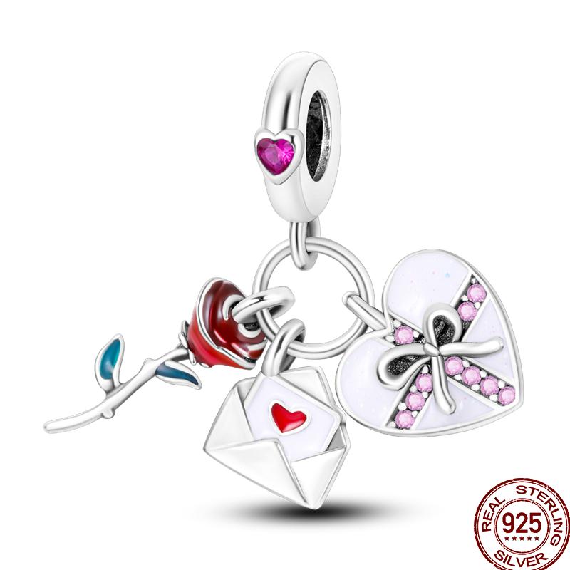 New Copper Lipstick High Heels Cosmetics Exquisite Fashion Beaded Beads Suitable For Pan Original Bracelet Diy