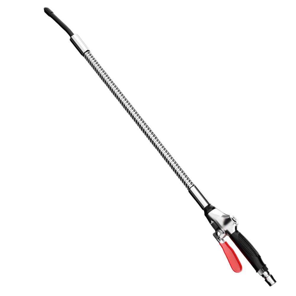 Alloy Air Blowgun Pneumatic Tool with 360 Degree Flexible Bend and Non Slip Handle for Car Cleaning 300 600 800mm