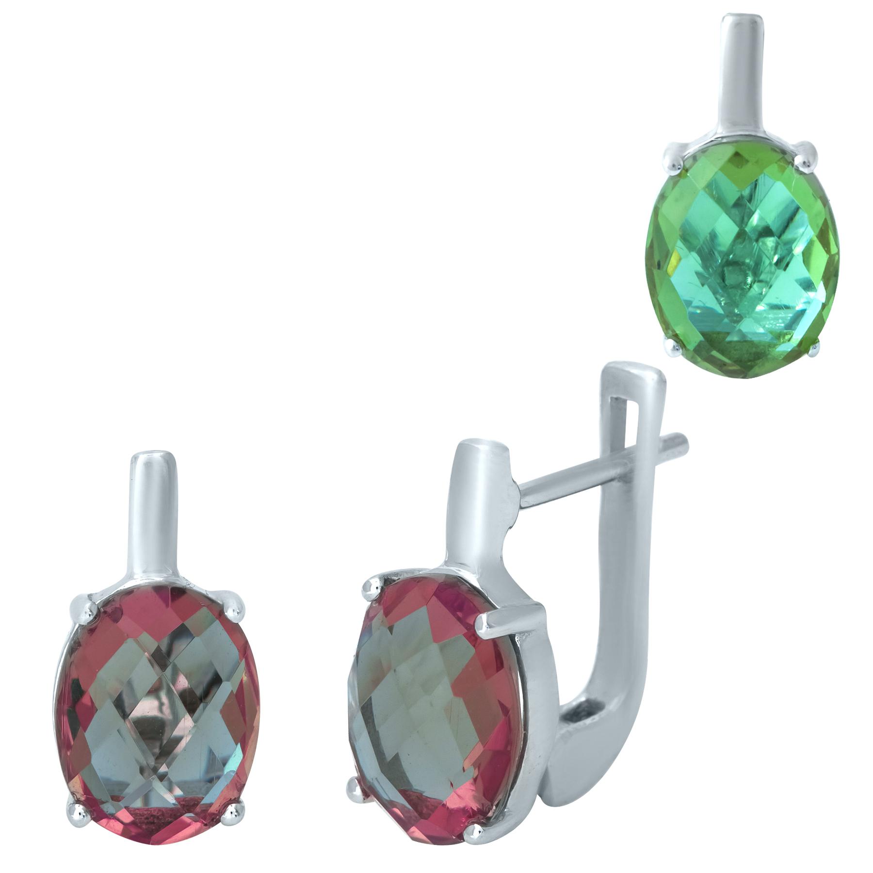 

Срібні сережки з аметистом і султанітом 4.975ct (1951156)