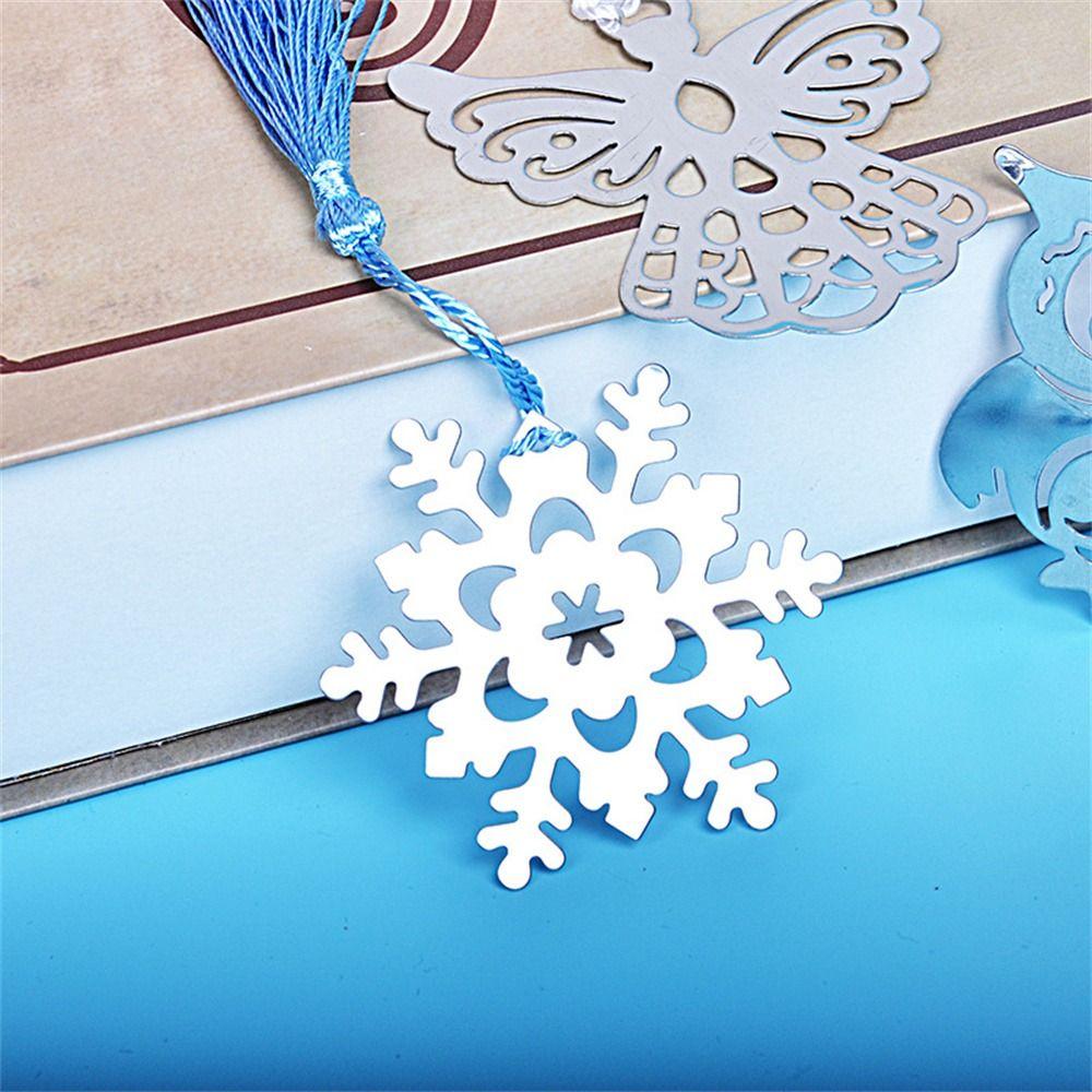 With Tassels Book Marker Snowfake Metal Book Clip Owl Book Markers  Student Children