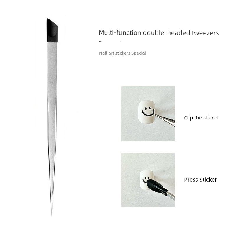 

Sober Person Totem Men s Couple Nail Stickers Manicure multi-function tweezers