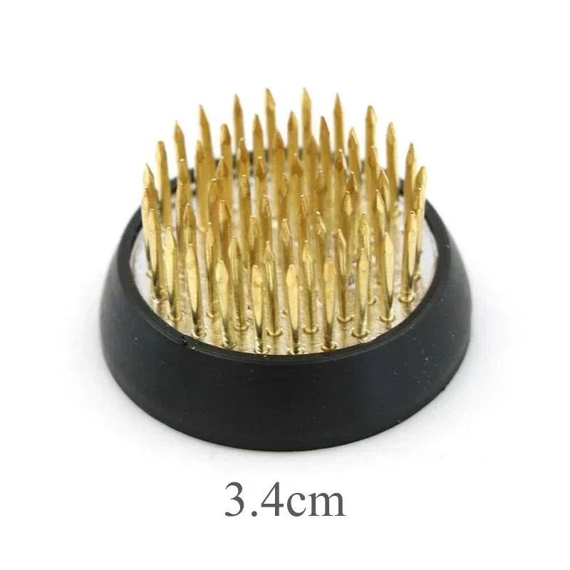 Suport pentru ikebana, rotund, metal, ace, bază, inserție de flori, ikebana, Kenzan, flori, broaște, artă, instrumente fixe de aranjare, bază de flori, ac
