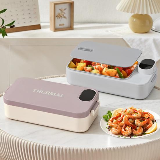 Heated Lunch Box 900ml Capacity Food Warmer Stainless Steel Hot Meal Lunch Container