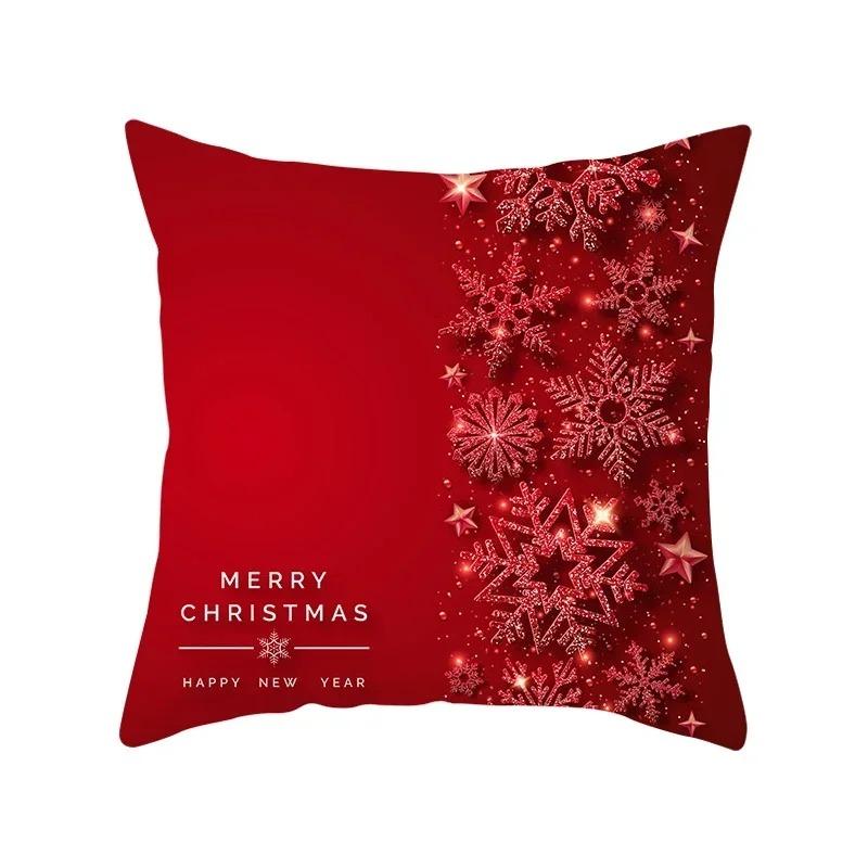 Christmas Themed Pillowcases Car Ornaments Office Santa Claus Living Room Sofa Home Pillowcases