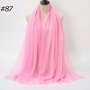 Crinkle Cotton Hijab Scarf Women Scarves Bandana Turban Headscarf Muslim Shawl Africa Wrap Headband Islamic Shawls Headband