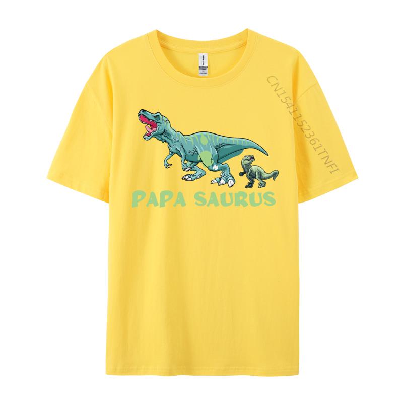 Papasaurus Tshirt Premium Cotton Men Tops T Shirt VALENTINE DAY T Shirt 2024 Newest Fashion Tops Shirts