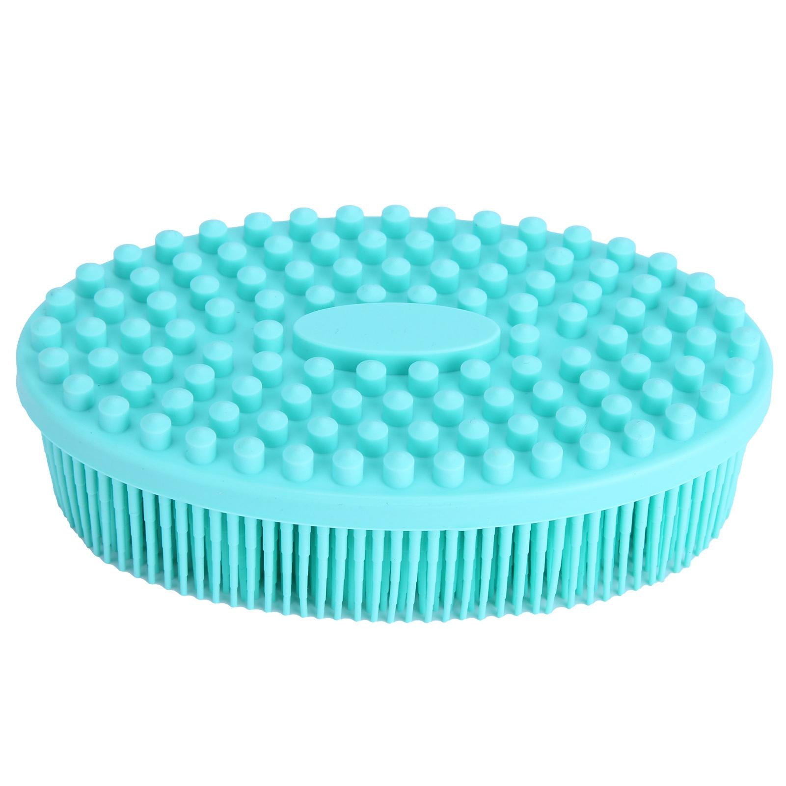 

Silicone Shower Brush Multifunctional Massage Brush Baby Tactile Training Tool for HomeGreen зелёный