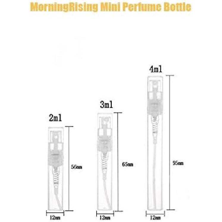 Mini Perfume Bottle 3ml 100pcs, Small Refillable Spray Bottle, Perfume Mouthwash Bottle for Cleaning, Travel, Essential Oils, Perfume