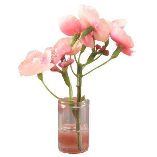 Zarte, exquisite, dekorative, leichte Miniatur-Blumenmodell-Zubehör für Kinder-Puppenhaus, Mini-Vase