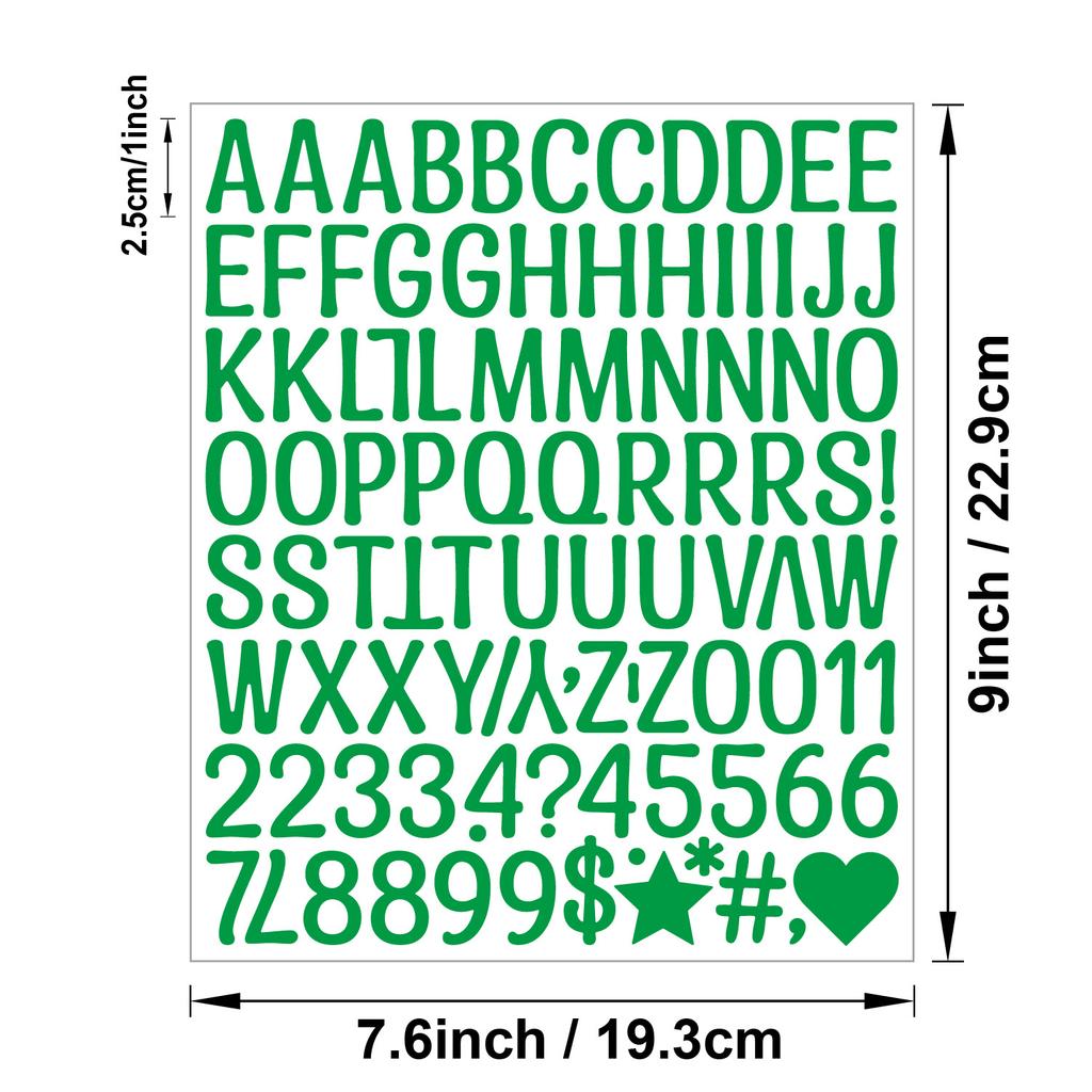 Naklejka Literowa 1 Cal Naklejka Winylowa na Ciało Artystyczna Naklejka Literowa Etykieta Kuchenna DIY Ręcznie Robiona