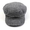 Universal Chemistry Small Check Wool Black Marine Cap Marine Cap