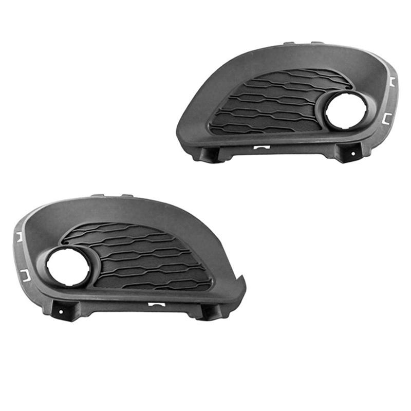 

Anti Fog Lampshade Grille Cover Fog Light Trim Frame Front Bumper 922011W200 922025W200 Fits For Kia RIO HATCHBACK 2012-2014 чорний