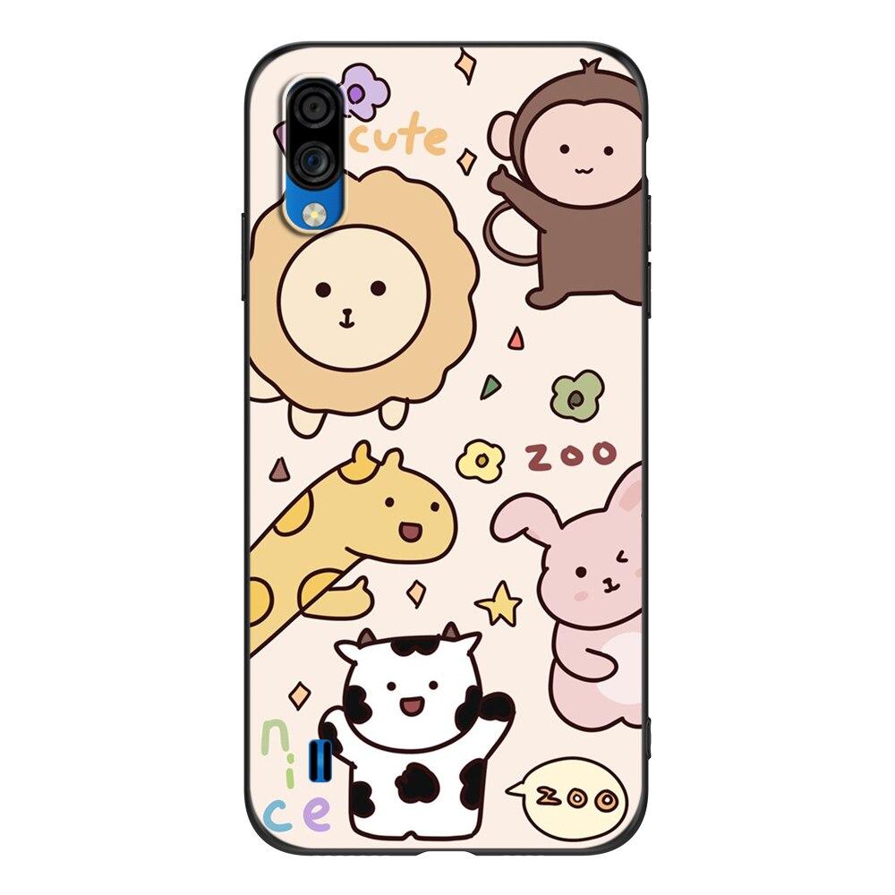 Hülle für ZTE Blade A5 2020 Hülle Handy-Rückseite Hülle Schwarze TPU-Hülle süß lustig