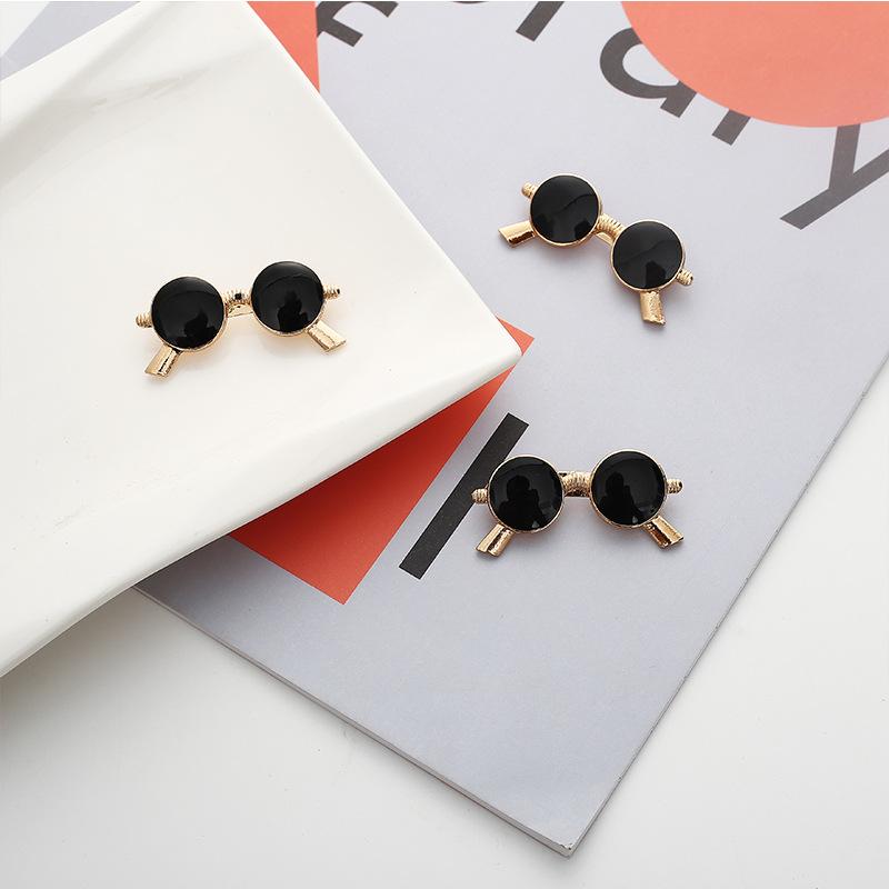 Oldschool Vintage Sunglasses Brooches Trinkets Unisex Enamel Pins Cartoon Small Glasses Badge Suit Shirt Metal Jewelry Drop Oil