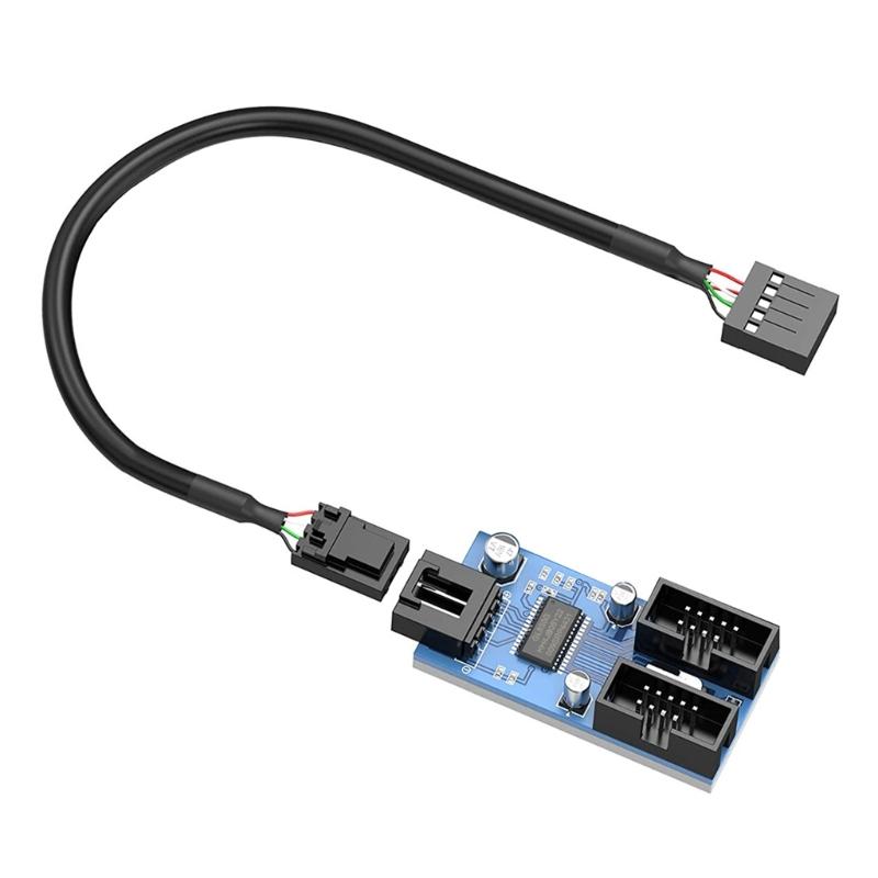 9Pin USB Splitter Motherboards USB 9Pin Expansion Solves Insufficient Port Issue for Desktop Users
